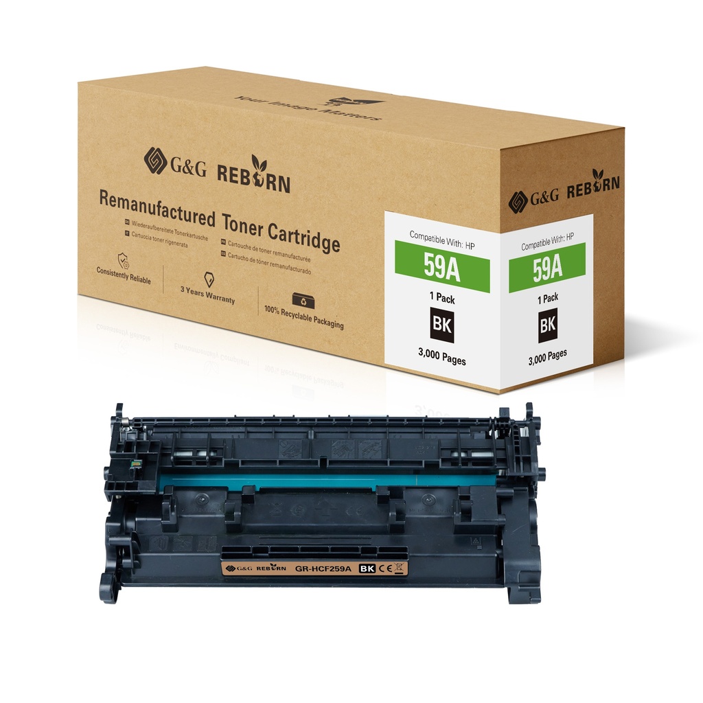G&G Reborn Remanufactured HP CF259A(59A) Toner Mono