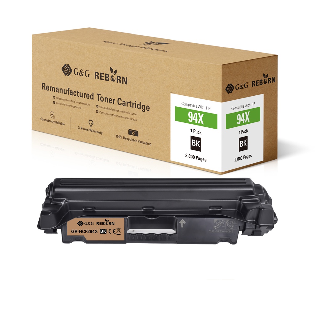 G&G Reborn Remanufactured HP CF294X Toner Mono