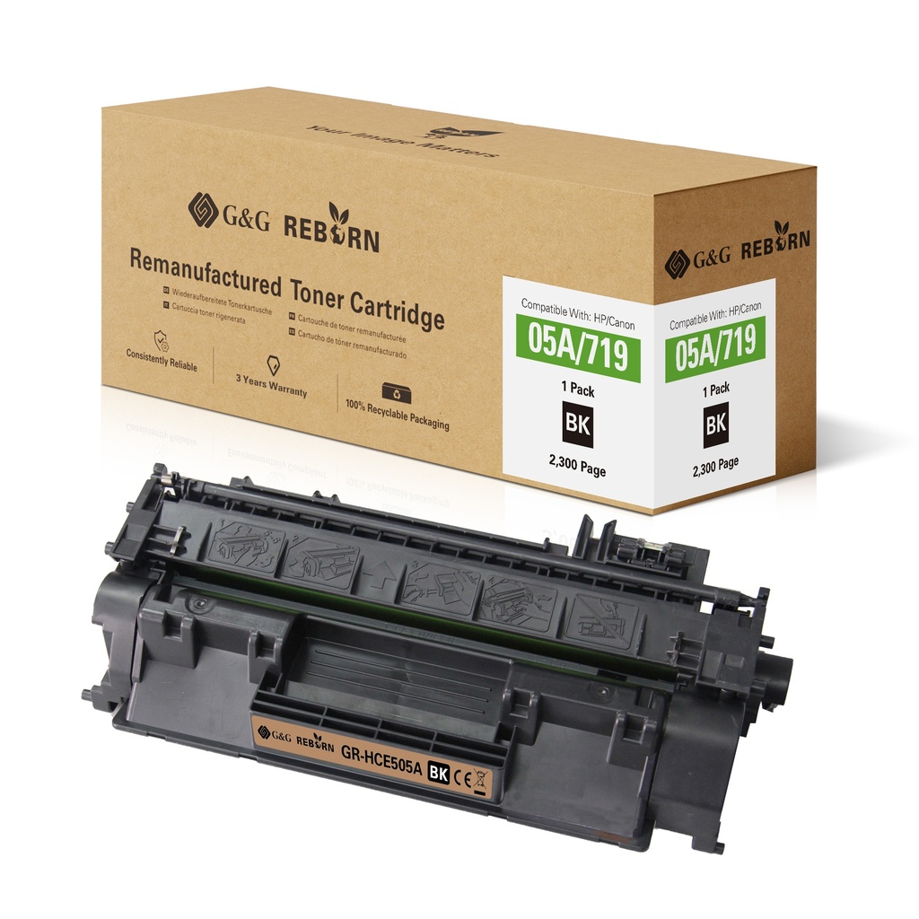 G&G Reborn Remanufactured HP CE505A/CRG119/CRG719/CRG519/CRG319 Toner Mono
