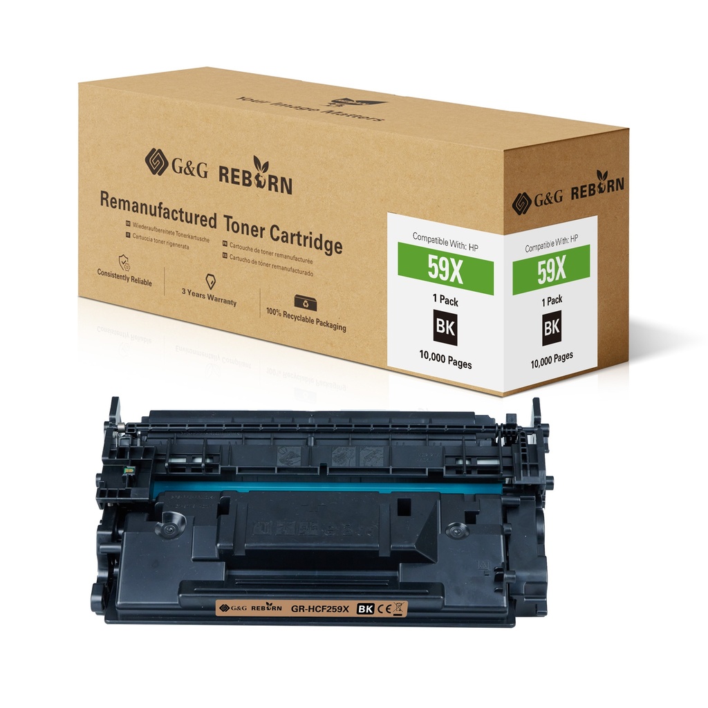 G&G Reborn Remanufactured HP CF259X(59X) Toner Mono