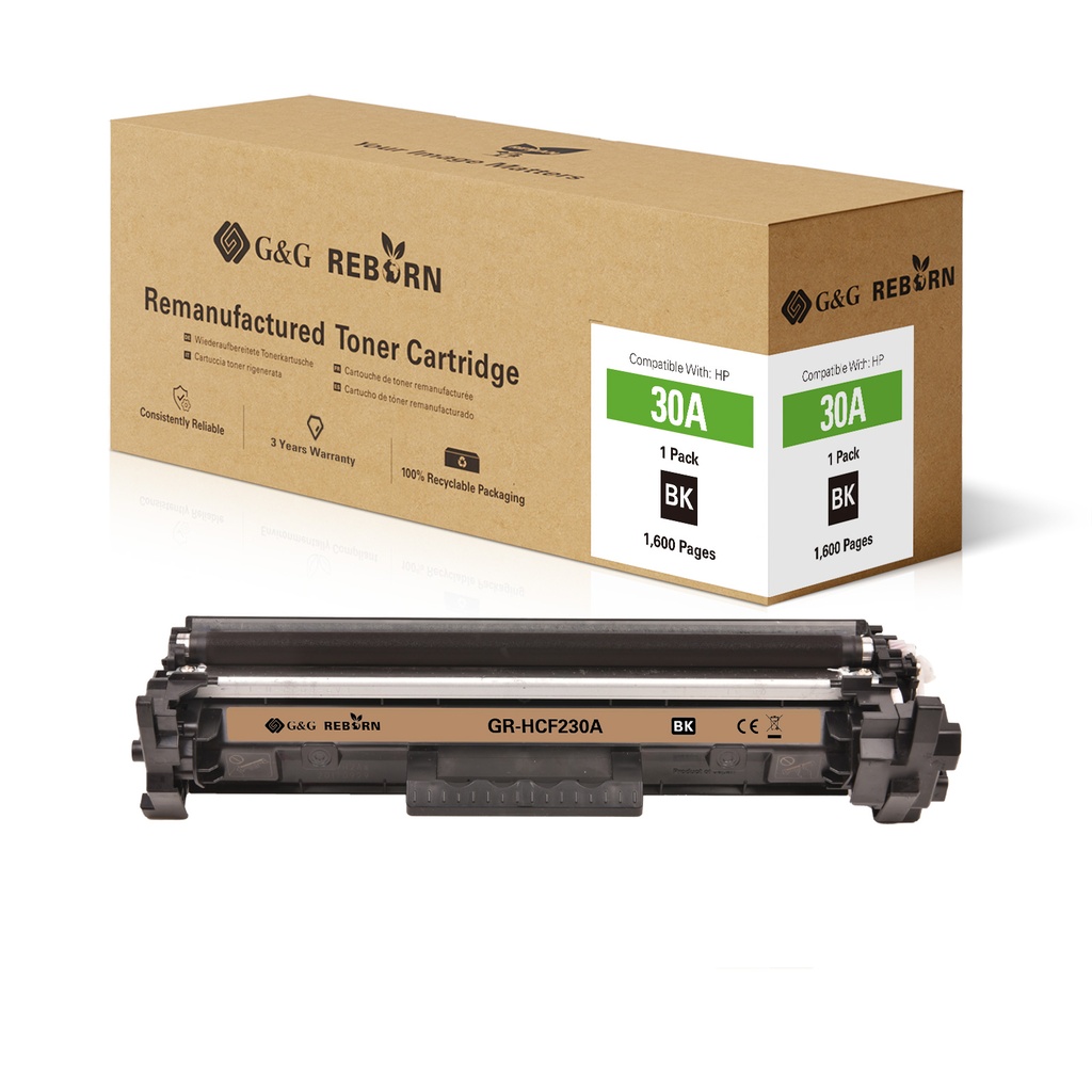 G&G Reborn Remanufactured HP CF230A Toner Mono