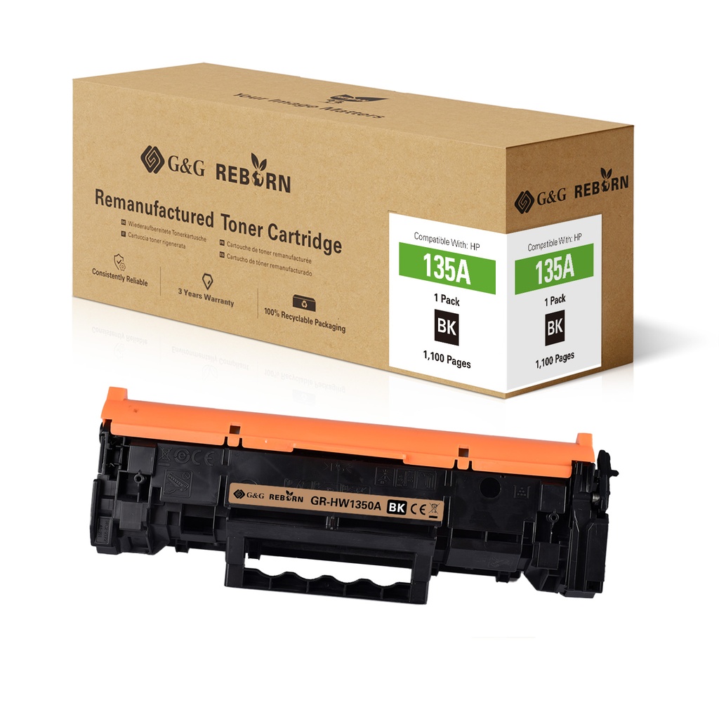 G&G Reborn Remanufactured HP W1350A Toner Mono
