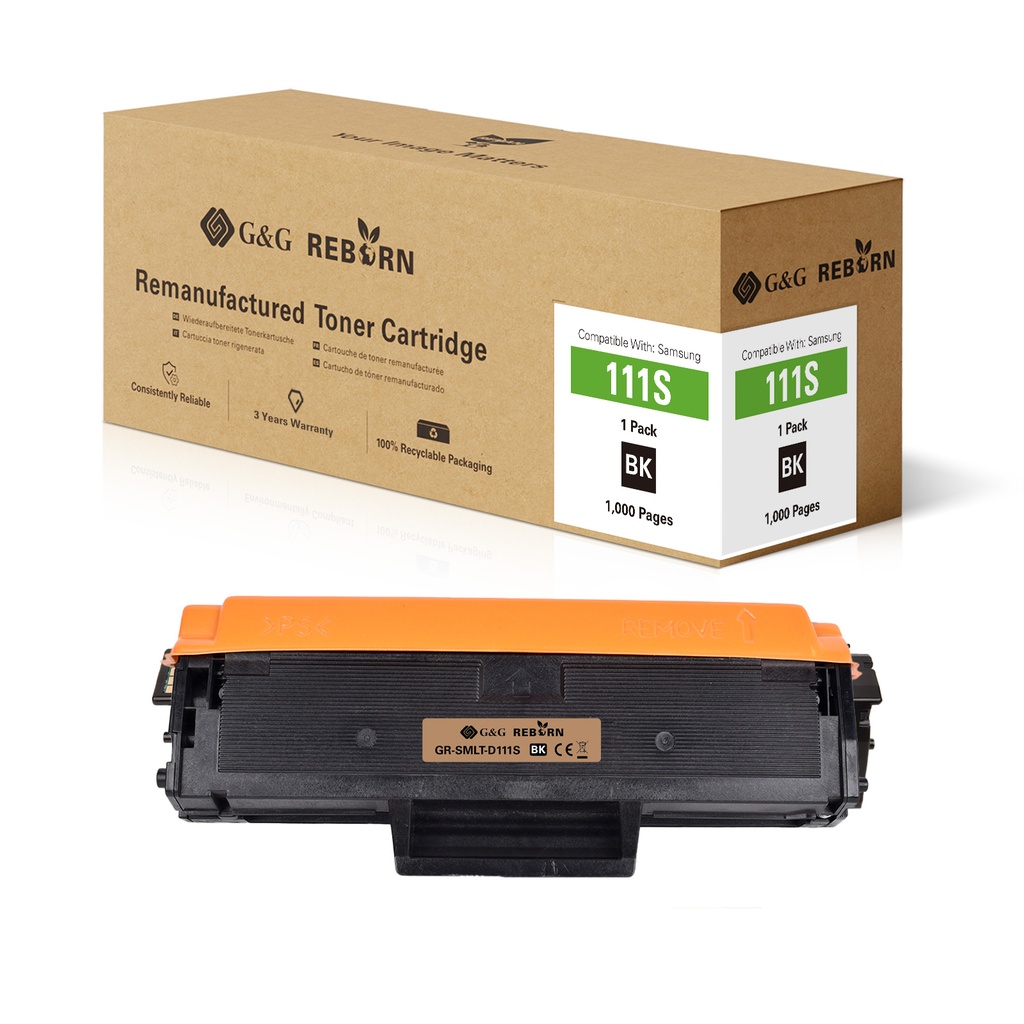 G&G Reborn Remanufactured Samsung SU810A (MLT-D111S) Toner Mono
