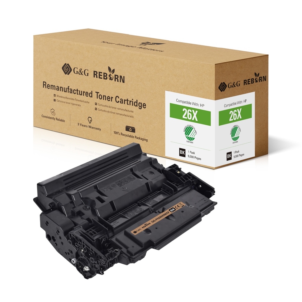 G&G Reborn Remanufactured HP CF226X Toner Mono