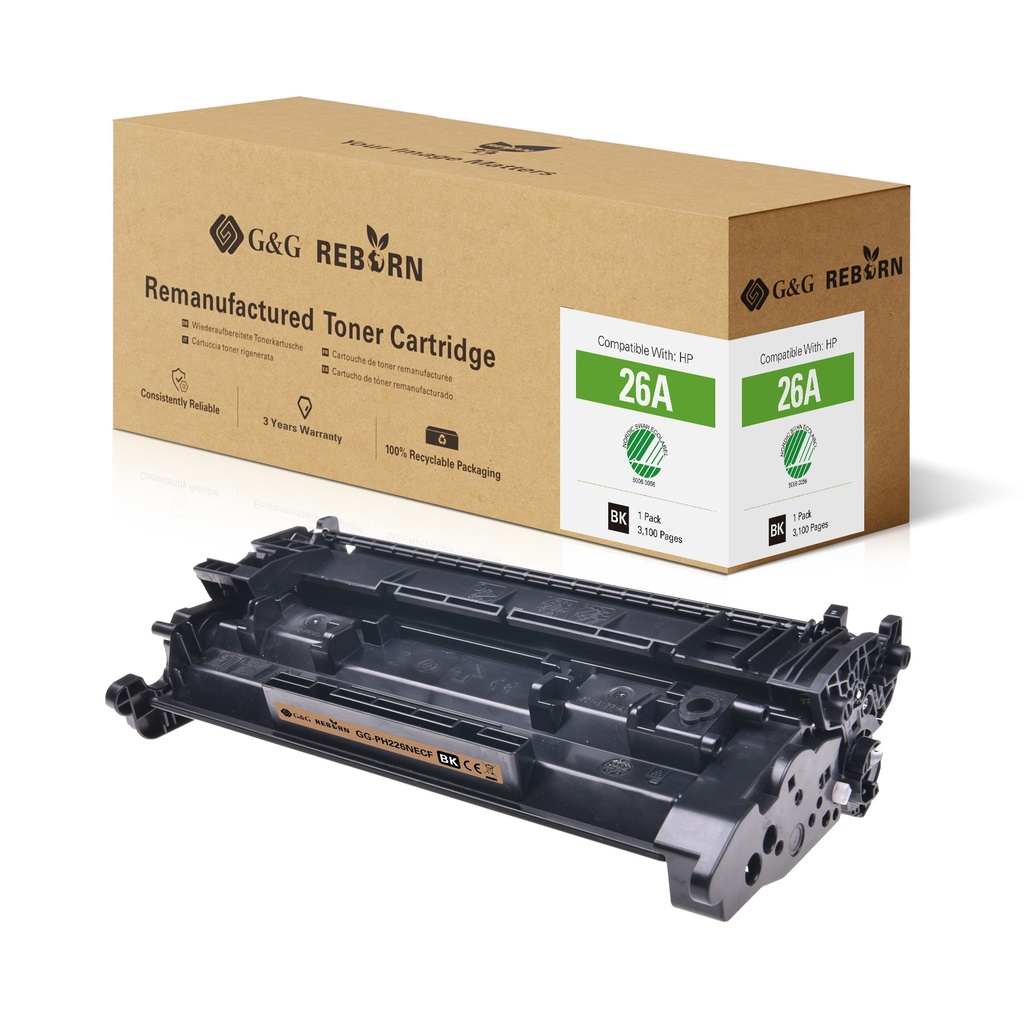 G&G Reborn Remanufactured HP CF226A Toner Mono