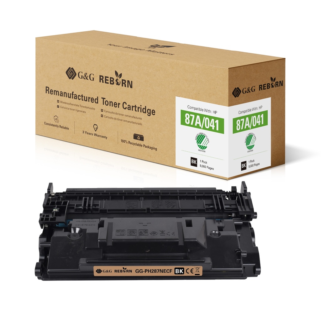G&G Reborn Remanufactured HP CF287A Toner Mono