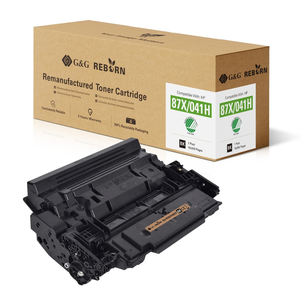 G&G Reborn Remanufactured HP CF287X Toner Mono