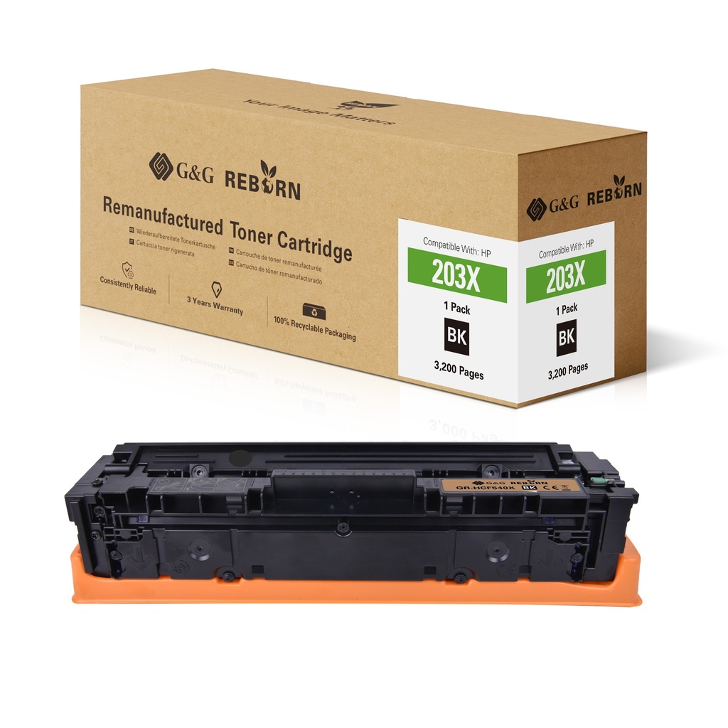 G&G Reborn Remanufactured HP CF540X Toner Black