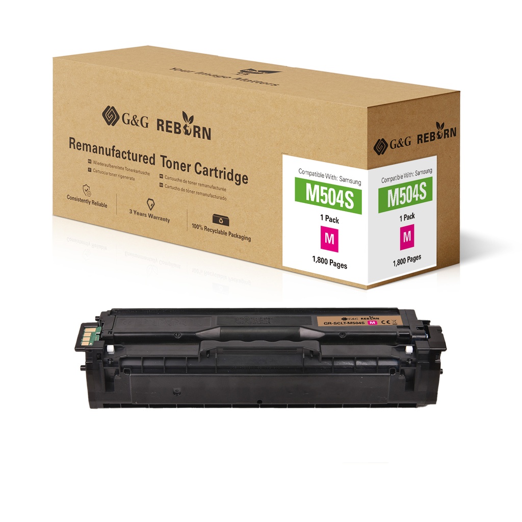 G&G Reborn Remanufactured Samsung CLT-M504S Toner Magenta