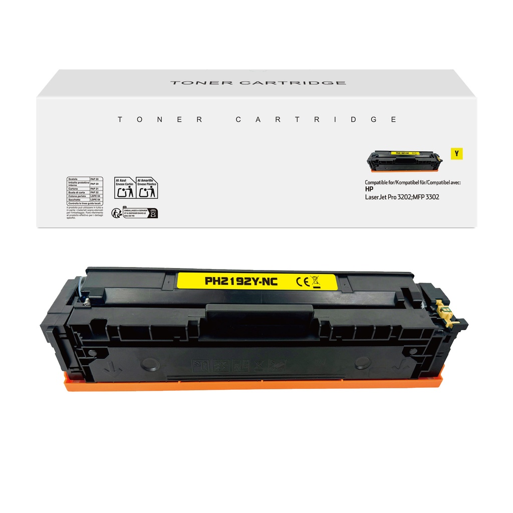 【202601邮件指示下架】White Box Compatible HP W2192A Toner Yellow(No Chip)