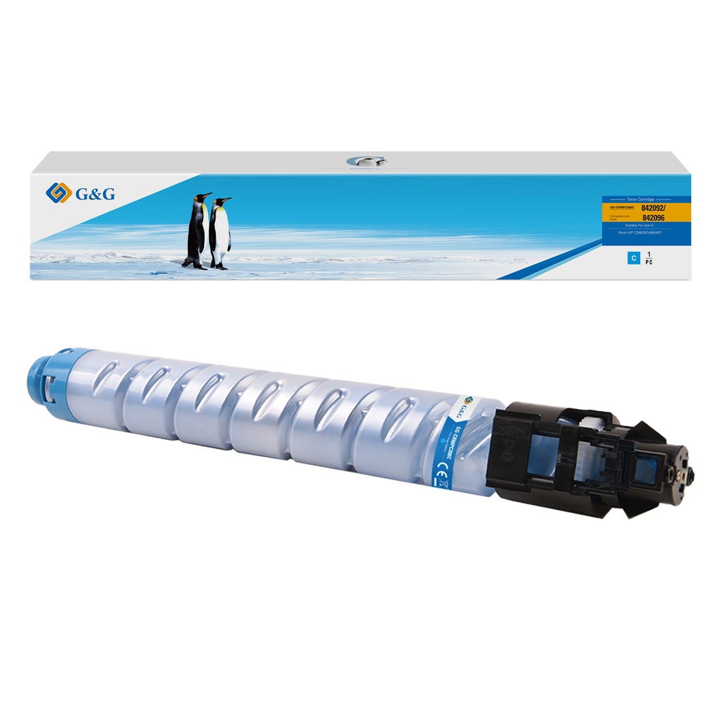 G&G Compatible Ricoh 842092/842096 Toner Cyan