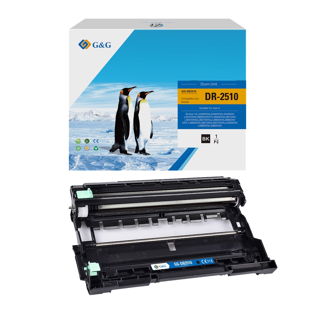 G&G Compatible Brother DR-2510 Drum Unit Mono