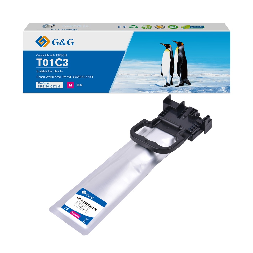 G&G Compatible Epson C13T01C300 (T01) Inkjet Cartridge Magenta