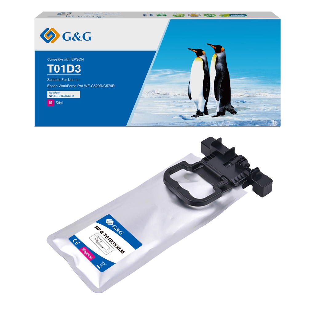 G&G Compatible Epson C13T01D300 (T01) Inkjet Cartridge Magenta