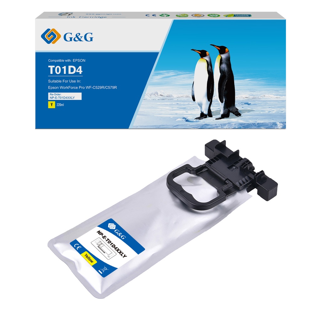 G&G Compatible Epson C13T01D400 (T01) Inkjet Cartridge Yellow