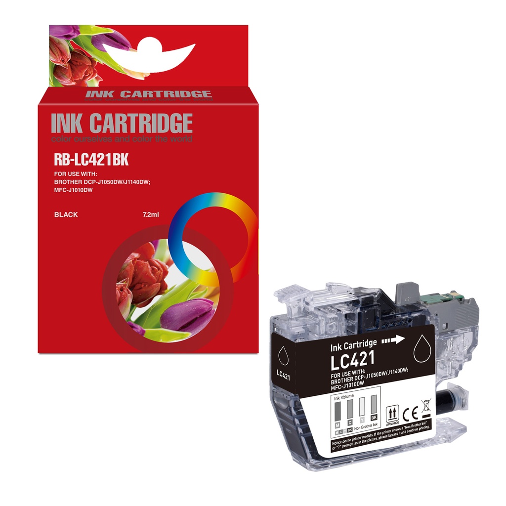 Red Box Compatible LC421BK Ink B