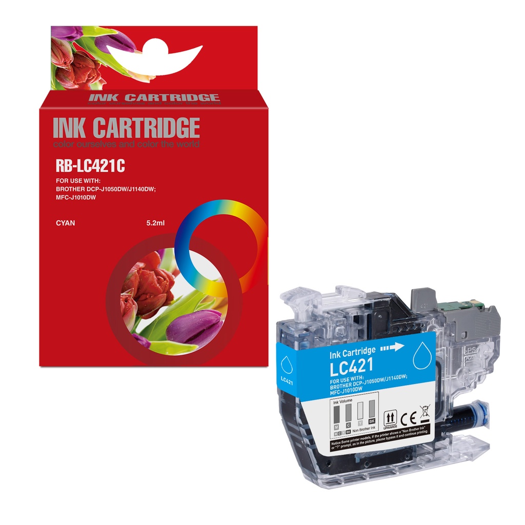 Red Box Compatible LC421C Ink C