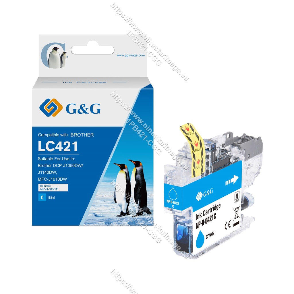 G&G Compatible Brother LC421C Ink C