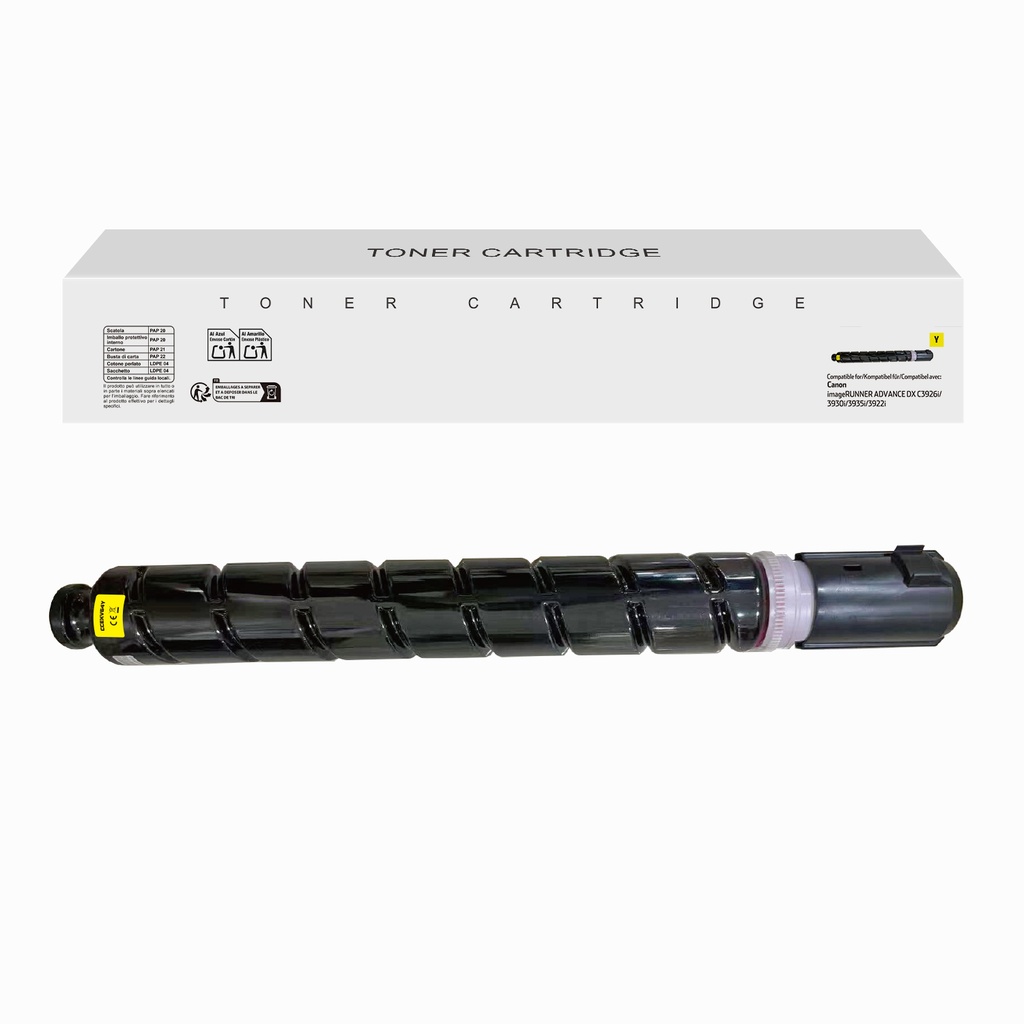 White Box Compatible Canon C-EXV64Y Toner Yellow