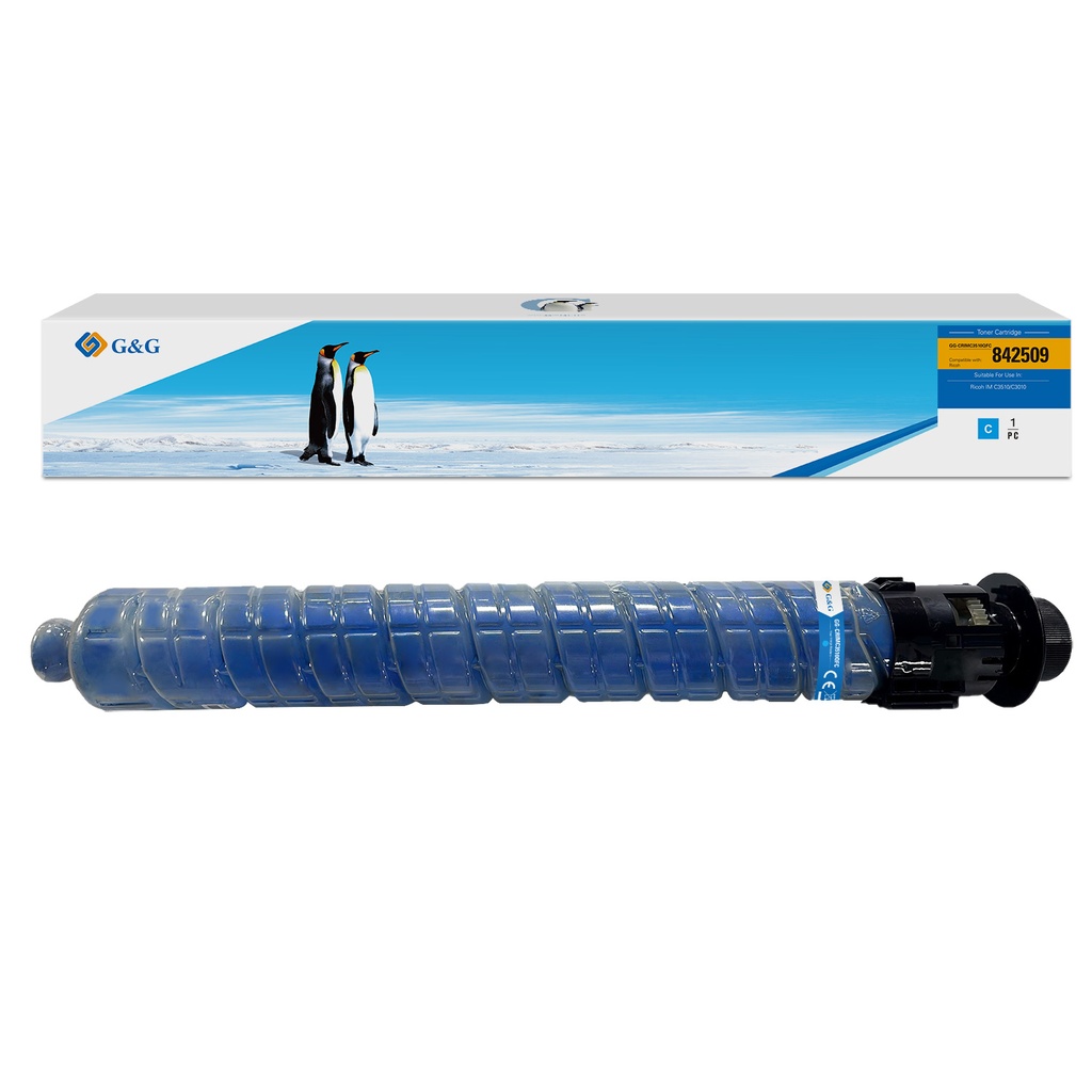 G&G Remanufactured Ricoh 842509 Copier Toner Cyan