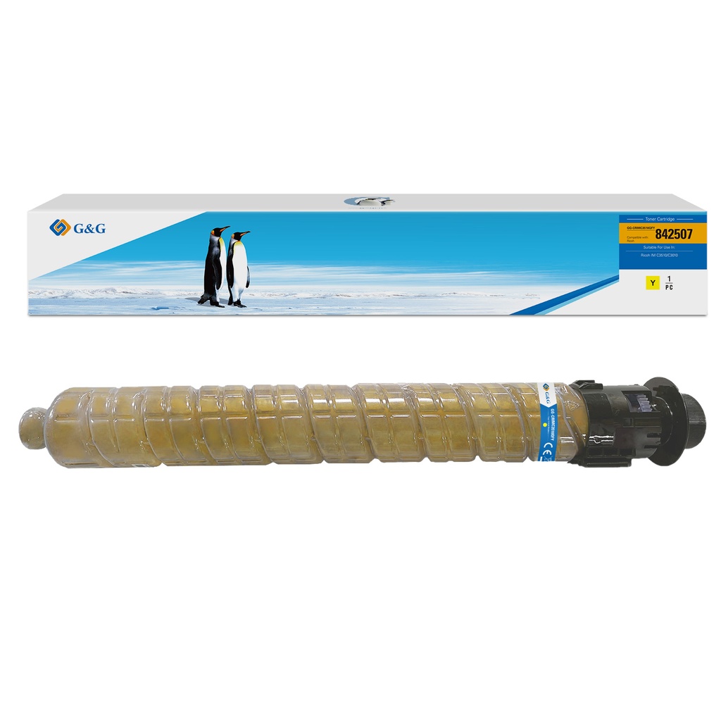 G&G Remanufactured Ricoh 842507 Copier Toner Yellow