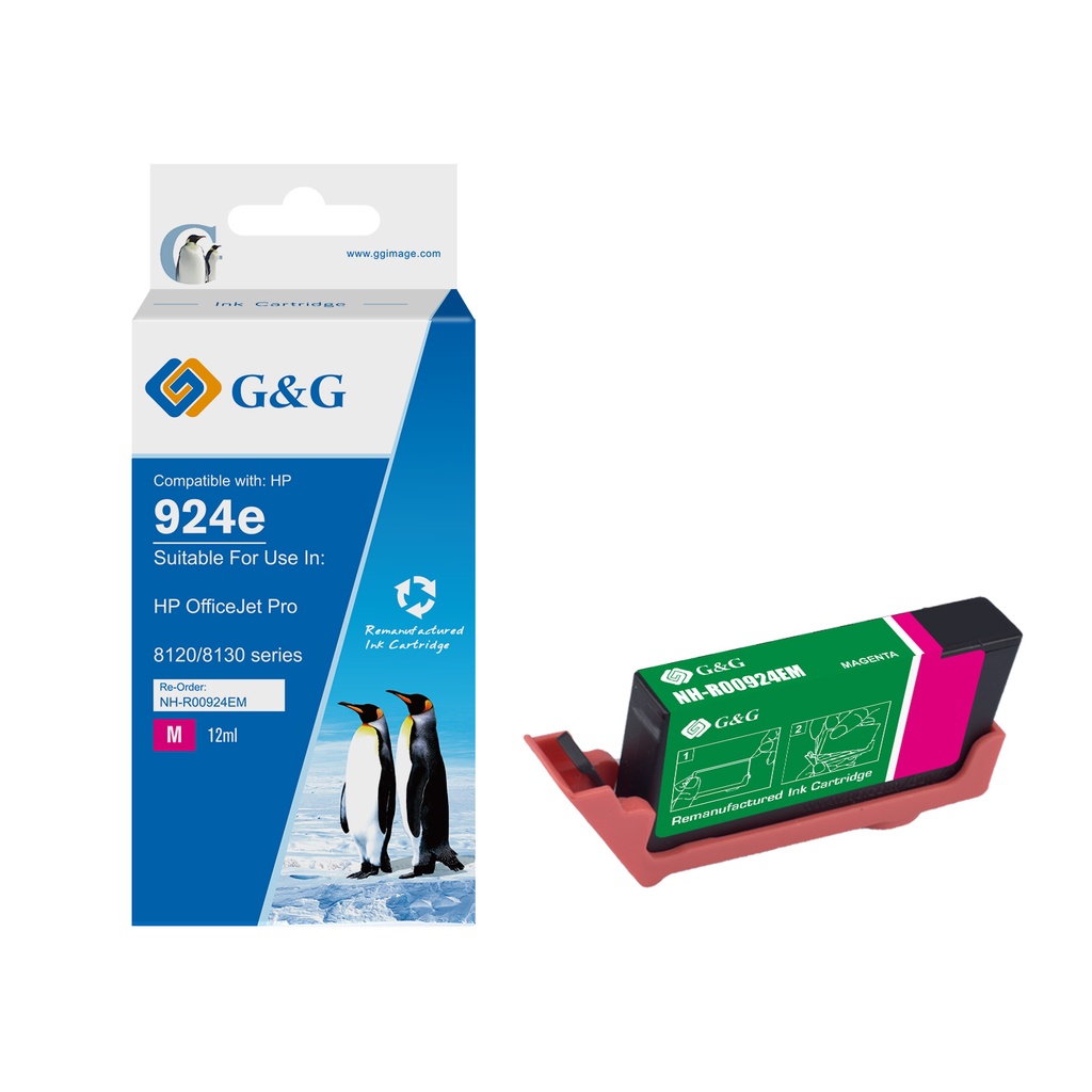 G&G Remanufactured HP 4K0U4NE (924E) Inkjet Cartridge M