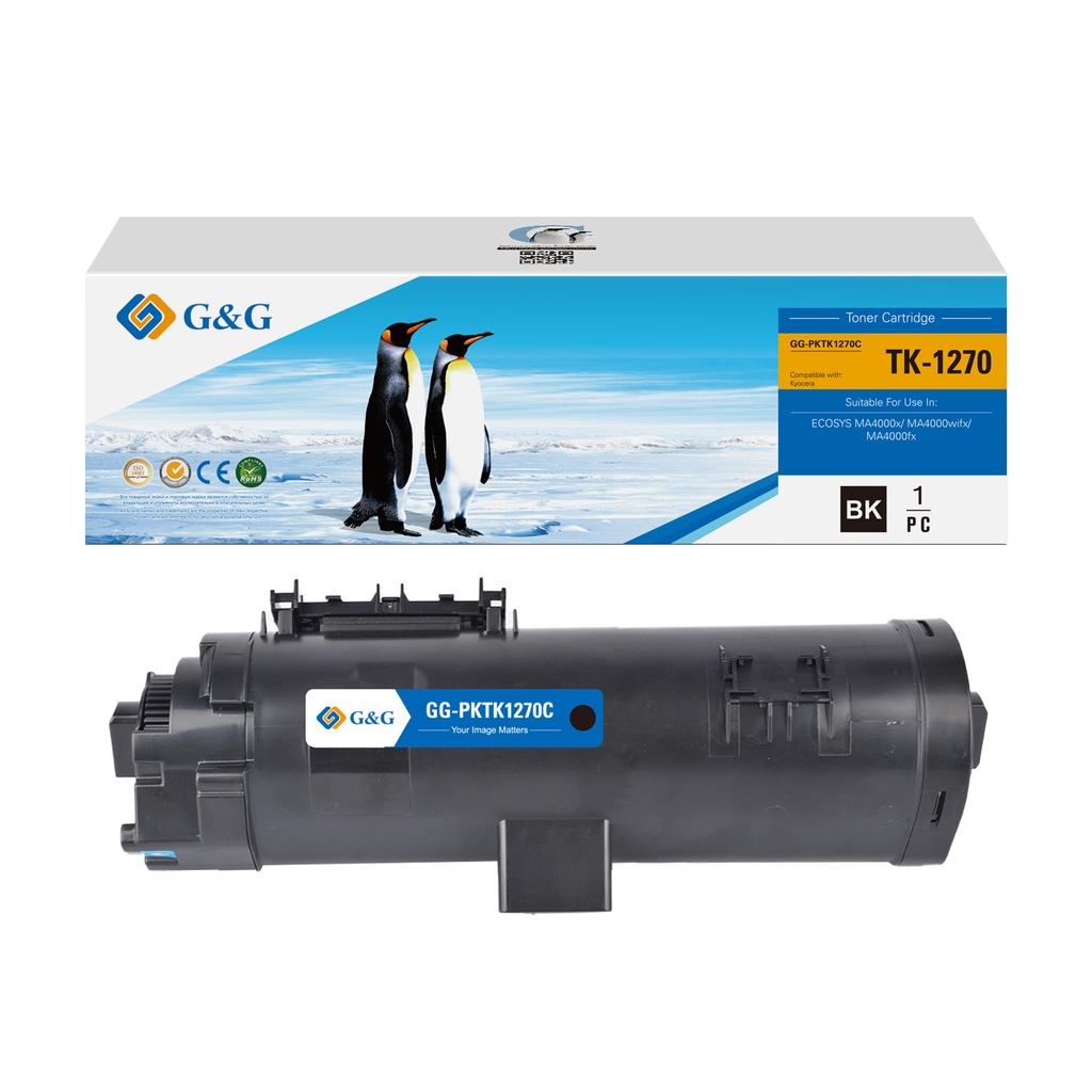 G&G Compatible Kyocera TK-1270 Toner Mono