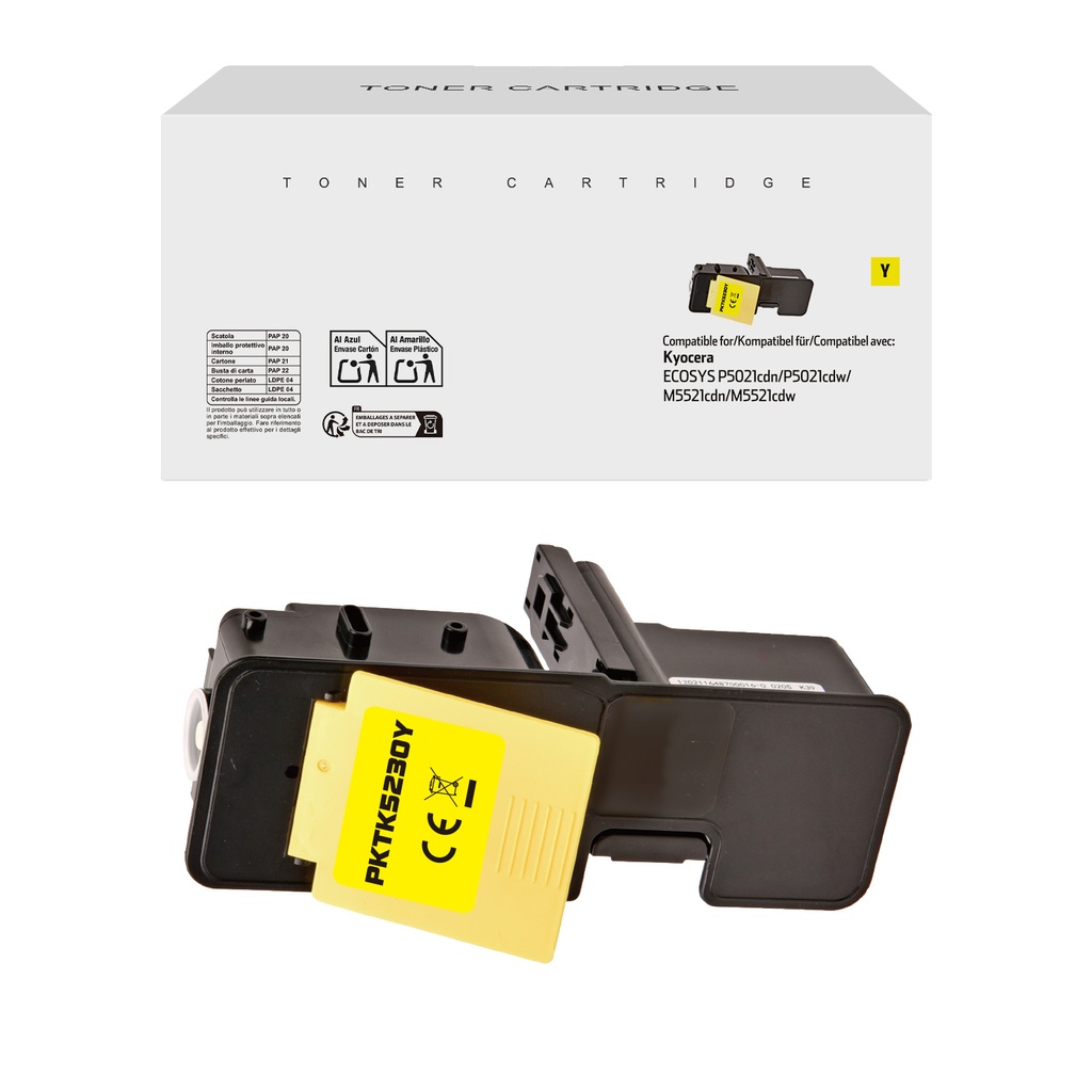 White Box Compatible Kyocera TK5230Y Toner Yellow