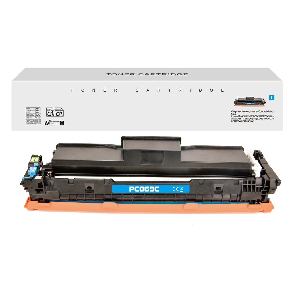 White Box Compatible Canon Toner 069 Cyan/Cartridge 069 Cyan Toner Cyan