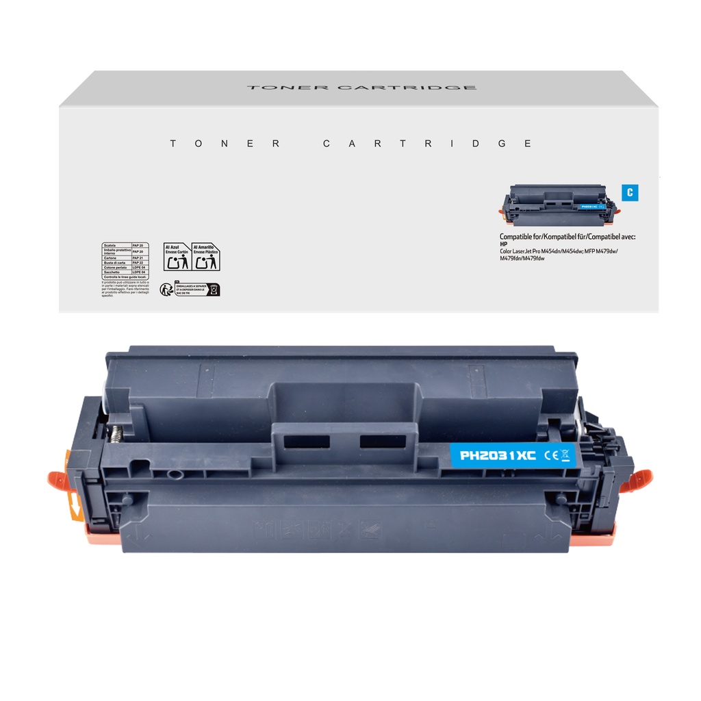 White Box Compatible HP W2031X Toner Cyan