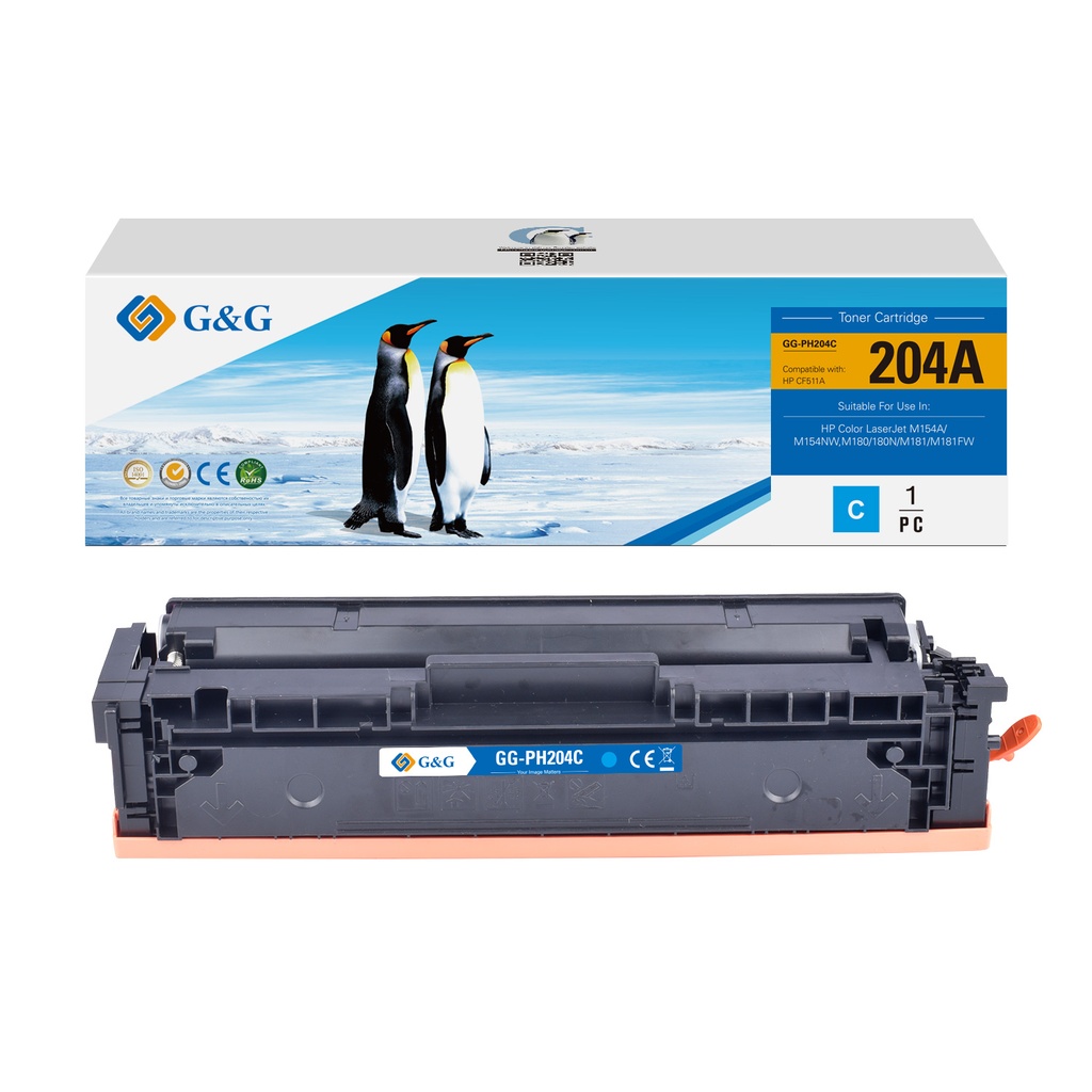 G&G Compatible HP CF511A Toner Cyan