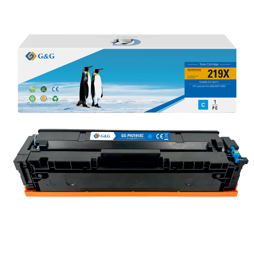 G&G Compatible HP W2191X (219X) Toner Cyan