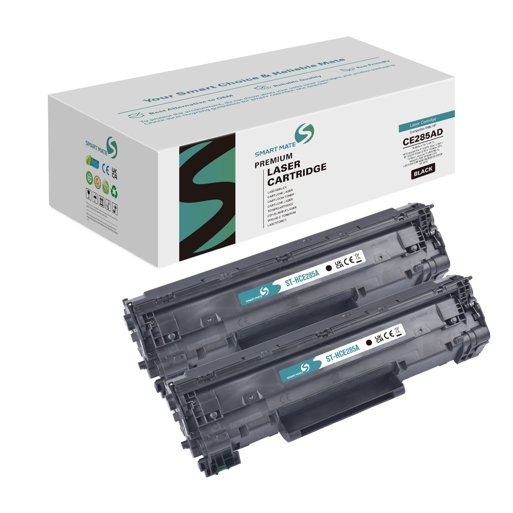 Smart Mate Remanufactured HP CE285AD (85AD) Laser Toner Cartridge Mono