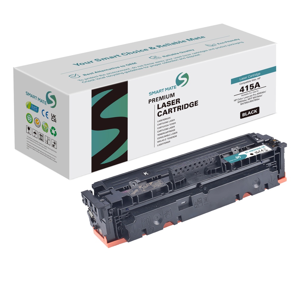 Smart Mate Remanufactured HP W2030A (415A) Laser Toner Cartridge Black