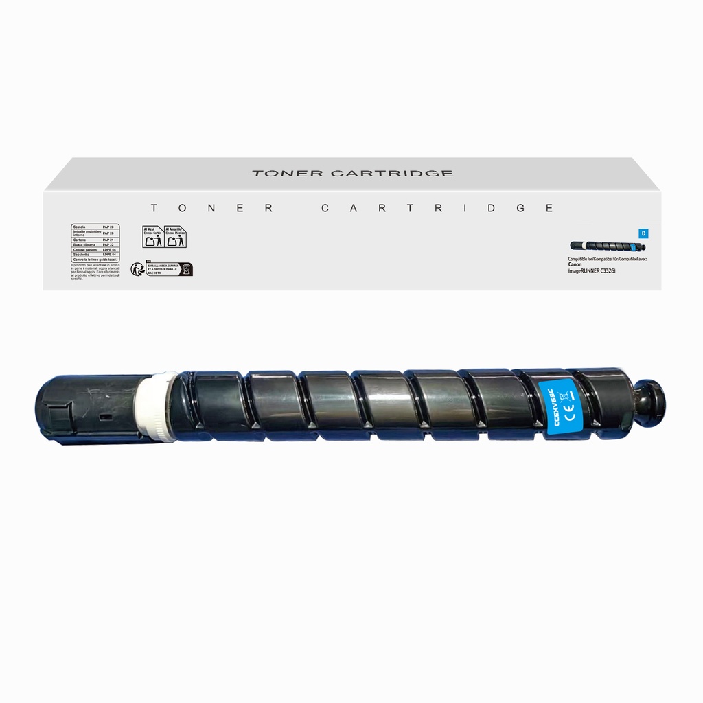 White Box Compatible Canon C-EXV65C Toner Cyan
