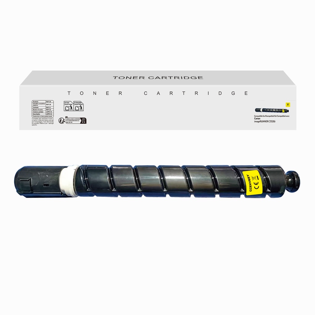 White Box Compatible Canon C-EXV65Y Toner Yellow