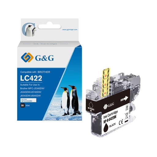 G&G Compatible Brother LC422BK Inkjet Cartridge B