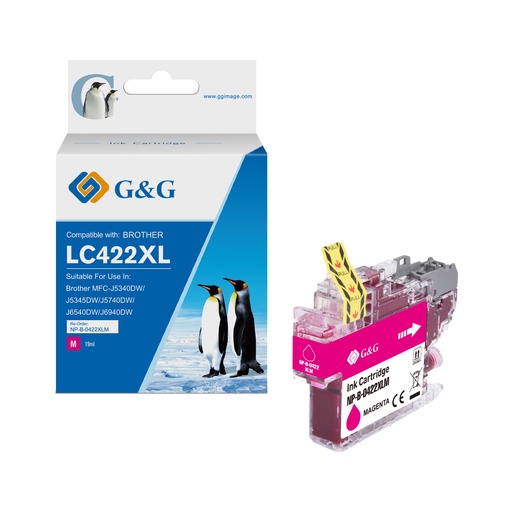 G&G Compatible Brother LC422XLM Inkjet Cartridge Magenta
