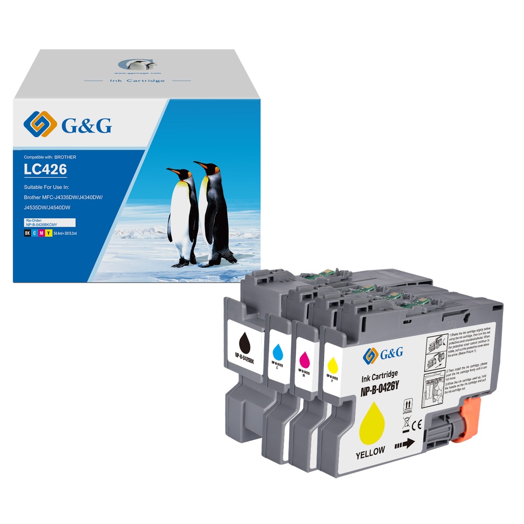 G&G Compatible Brother LC426 Inkjet Cartridge BK/C/M/Y