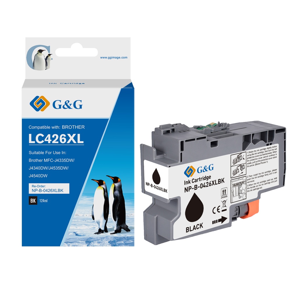 G&G Compatible Brother LC426XLBK Inkjet Cartridge B