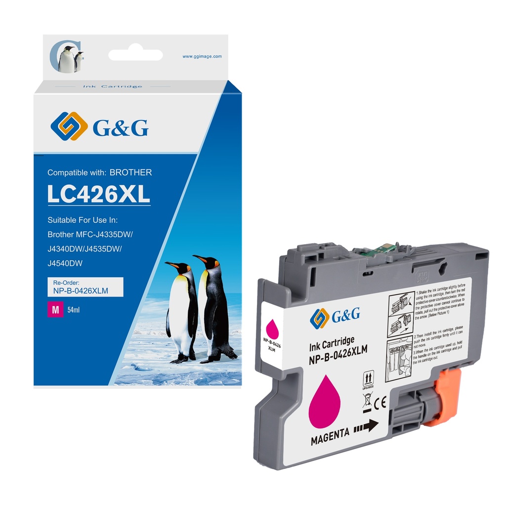 G&G Compatible Brother LC426XLM Inkjet Cartridge Magenta