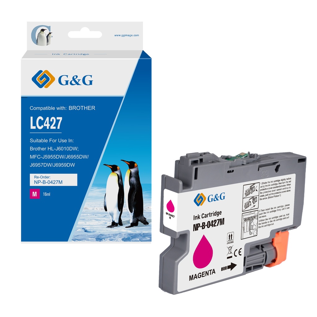 G&G Compatible Brother LC427M Inkjet Cartridge Magenta
