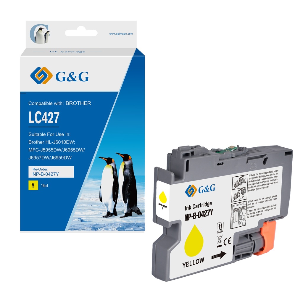 G&G Compatible Brother LC427Y Inkjet Cartridge Yellow