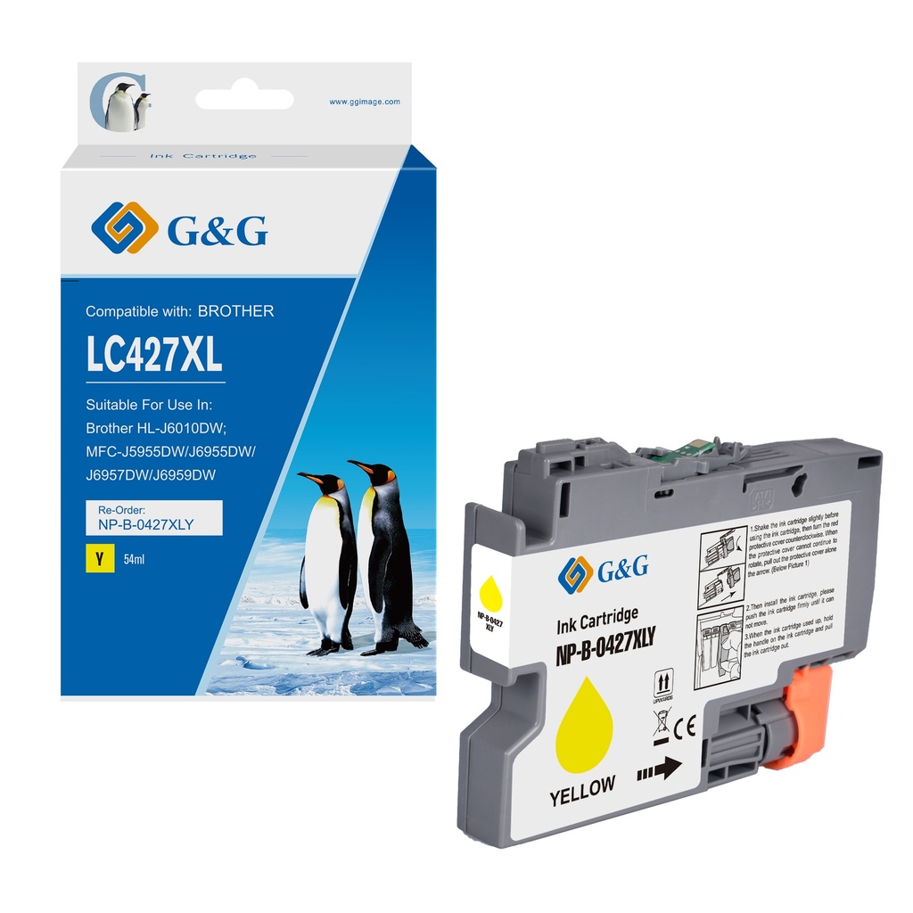 G&G Compatible Brother LC427XLY Inkjet Cartridge Yellow