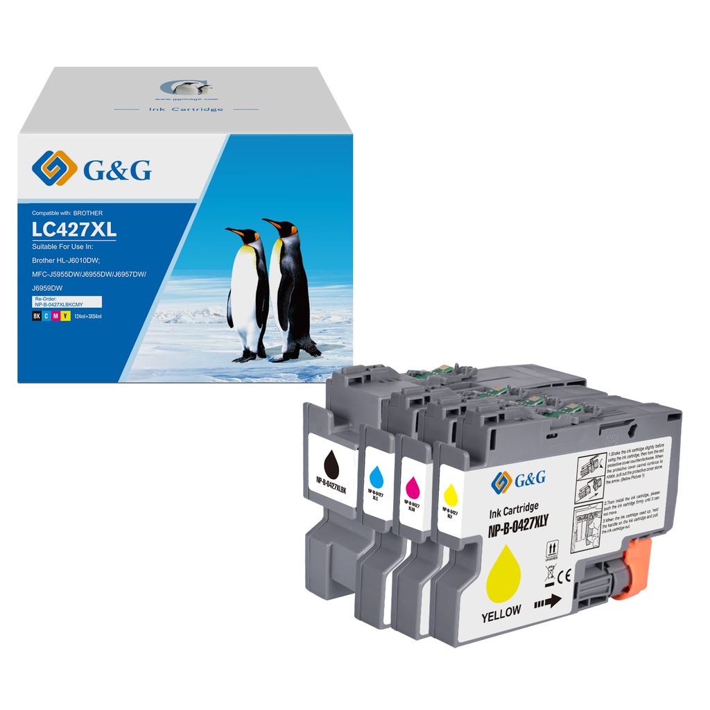 G&G Compatible Brother LC427XL Inkjet Cartridge BK/C/M/Y