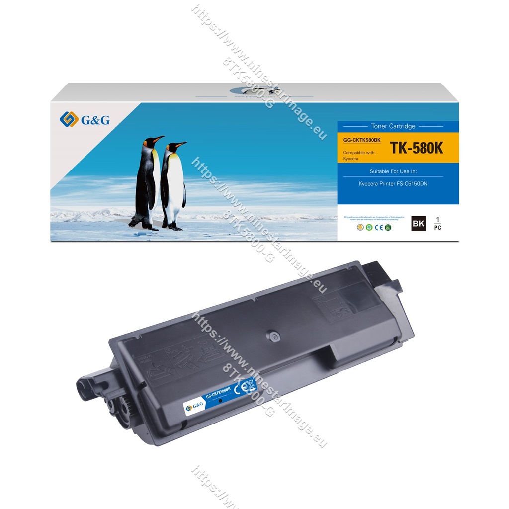 G&G Compatible Kyocera TK-580BK Toner B