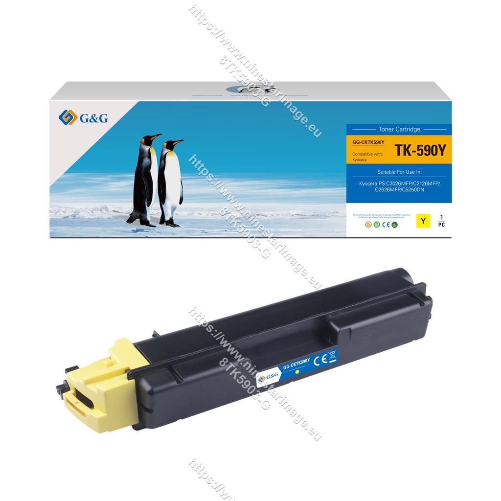 G&G Compatible Kyocera TK-590Y Toner Y