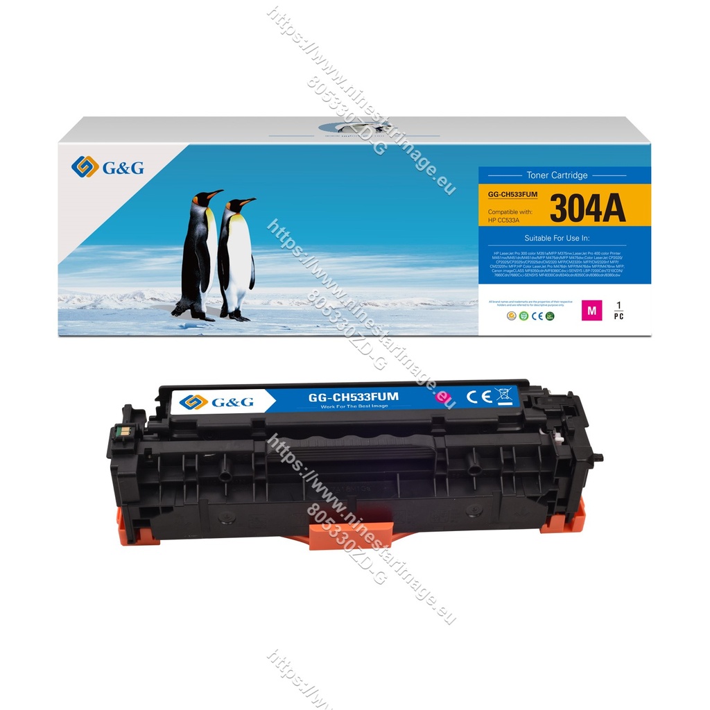 G&G Compatible HP CB533A/Canon718 Toner M