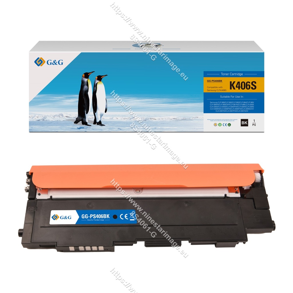 G&G Compatible Samsung CLT-K406S Toner Black