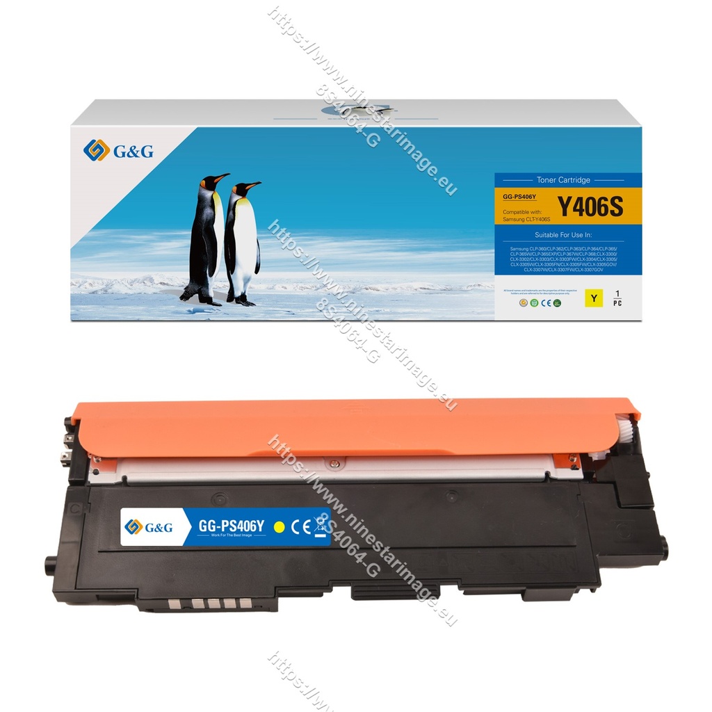 G&G Compatible Samsung SU462A (CLT-Y406S) Toner Yellow